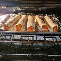 Did this to stuff taquitos, adding cheese when filling the tortillas. I also did a ground beef version (pan, not crockpot) and the kids (8 and 6) voted the chicken as the winning taquito. Very easy and tasty. 