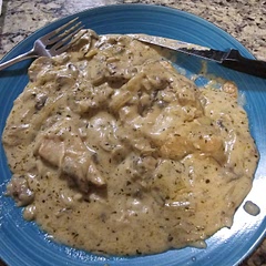 Add mushrooms before sautéeing the onion add a little extra seasoning and it's perfect