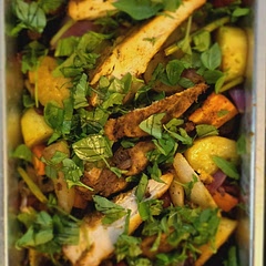 A very delicious dish, used breasts instead of legs, nice smell while cooking.