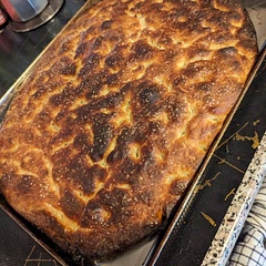 Slightly overdone, new oven so it seems to run quite hot. Really easy recipe though and really tasty bread.