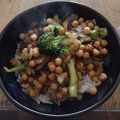 I had never cooked rice with coconut like this and omg it is good! Delicious recipe and a good amount of protein in it.
