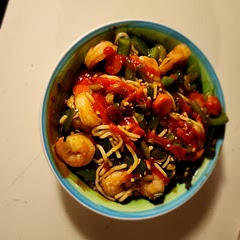 I added jalapenos and Sriracha 