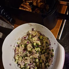 Don't put a lot of lime to overpower the pineapple. Leave a bit of pineapple juice in the bowl.