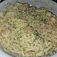 Super easy. Paired with cheesy garlic bread.