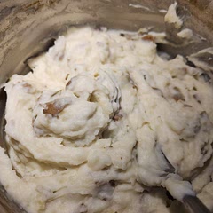 I only had russet potatoes, but it turned out absolutely delicious! Definitely a new favorite side dish