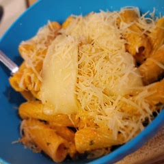I added a bit of garlic salt and some green onions, i also sprinkled some fresh grated Parmesean cheese and a couple of slices of mozzarella cheese, it turned out so delicious, even my picky eater asked for seconds!
