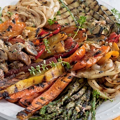 This grilled vegetable marinade is my go to for summer grilling. From carrots and onions to asparagus, zucchini and peppers this is fabulous on any vegetable!