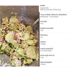 Delicious "gourmet" flavor! This is now my favorite way to eat tuna salad. 