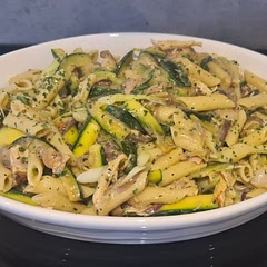 We added chicken breast and some bacon, to add more protein to the dish