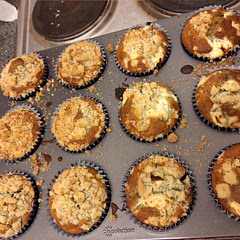 They were mofe tangy than sweet but it def goes amazing w the crumble and blueberries - it creates a very good balance. Recipe is good as is