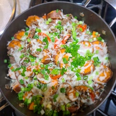 Added  Italian season , onion, and garlic  powder , and also   used sweet potatoes instead. 