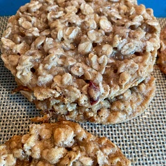 Used aquafaba (5tbsp) instead of eggs. 1/2c of butter instead of 3/4c. Pumpkin spice blend instead of cinnamon. Added 2 tbsp maple syrup to 1 1/2c sugar instead of 3/4c sugar and 3/4c brown sugar. Added dried cranberries also.
