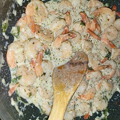 I made this but the sauce was a little bland for my tastes I added seasoned salt for a bit of extra flavour instead of plain salt...I also added italian seasoning at the end and added some lemon juice and lots of garlic powder.