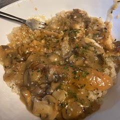 A little more time consuming than I anticipated but totally worth it! I added a bit more salt and pepper to round out the flavors and served over cauliflower rice instead of noodles in an attempt to keep it healthier.