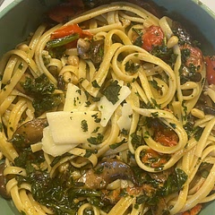 added mushrooms, and is just as good with vegan heavy cream