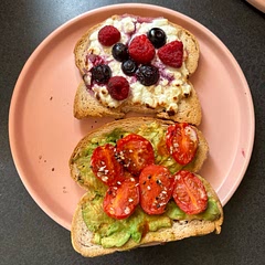 made it w berries instead & it turned out sooo yummy after being in the air fryer!
