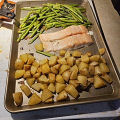 would definitly up the spices from the recipe  but the salmon was cooked perfectly