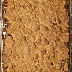 Used half dark and half light brown sugar for the topping..