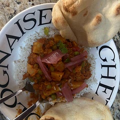 Buy rice and naan!