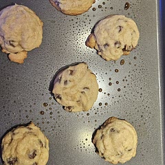Goopy when it first came out, but turned out chewy once it cooled. 