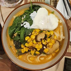 For the chilli paste I used korean gochujang. preblanched bean sprouts and spinach. I added a poached egg which turned into a 💗 and used udon instead. I really enjoyed the soup base and drank it all.