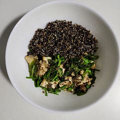 I added quinoa (70g) 