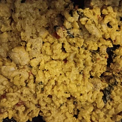 I made a roux separately and cooked everything else in one pot, adding the Roux last. It turned out fantastically. Even my picky eater loved it. 