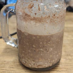 It was nice but a bit sour and I had to pour out some of the liquid before eating as there was a lot!! In the future I would not add any milk to thicken it up a bit. I also only added 1tsp of cocoa powder!