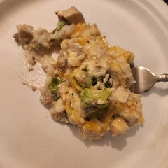 It's pretty good. I did season the chicken differently to my taste and used jasmine rice and 2 cans of cream of mushroom