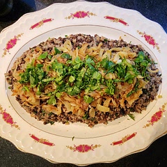 The cooking time is a bit long because of the onions.  It was so delicious with the yogourt & sriracha.  It's definitely a keeper!