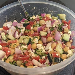 Probably the prettiest salad I've ever made. Delicious and now a definite go-to meal!