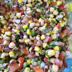 I add garbanzo beans and extra jalapeños 