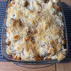 Had a firmer goats cheese but it worked ok. Also used gluten free fusilli as there are no large gluten free pasta shells.