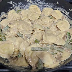 I added a corn starch slurry to make it thicken up and I also added a large handful of cheese. I didn't have a lemon, so I used a 1/2 tsp of lemon zest.