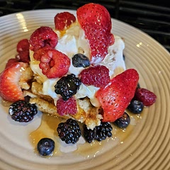 A tasty, hearty, and filling waffle! 
