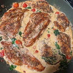 Love this yummy chicken! Very juicy and tender! Tastes amazing and easy to make, 10/10 recommend! I add red crushed peppers for some spice