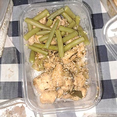 Here is mine version of the food. I did change some the ingredients from the recipe. 