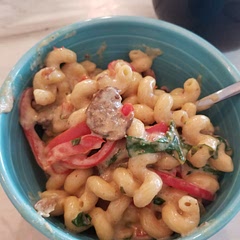 Sooo yummy! Added swiss chard and bell peppers! 