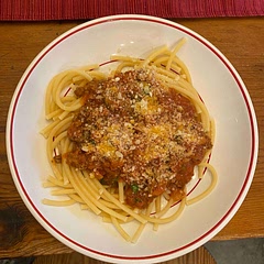 This is really a good recipe! Used 1 lb ground beef and 1/2 lb sweet Italian ground sausage. Added 1/4 tsp + crushed red pepper and a couple shake’s granulated garlic in addition to 5 cloves fresh crushed garlic and one teaspoon oregano. All other ingredients were same as recipe. Served the sauce over Bucatini pasta topped with freshly grated Parmesan/Reggiano cheese. Benissimo!
