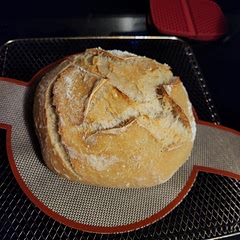 I didn't have sea salt so used 11g table salt instead. So it's a bit salty but still tasty. Delicious with apricot preserves. The crust is my favorite. I don't wanna stop eating the crust ever... Next time, less salt tho 😊 