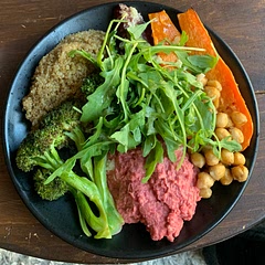 Used quinoa and sweet potato instead. Overall very good. Would put less vegetable bouillon next time.