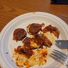 I liked it. I just used some pizza sauce  I already had and  put the cheese on top. 
Some were too soft. Depends on how thick you cut them.  Also, the topping may slice off.
But I really liked them. I will  do some tweaking.