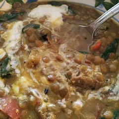 A dollop of sour cream to finish made this perfect!