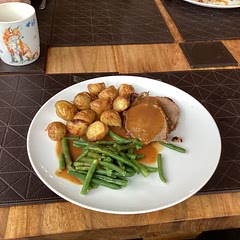The carrots were a little too charred to serve, but I used them for the gravy and it was delicious.
