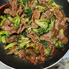 I doubled the sauce because I used added a small amount more meat and broccoli. It was very tasty. Family loved it and will make again! 