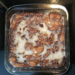 I halved the recipe for a smaller group using a 8X8 square glass baking dish.  Super easy!