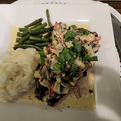 Enjoyed this immensely! We did add a few additional ingredients to the sauce, such as onions, capsicum and bacon.  However, we will definitely make again.