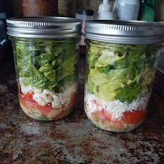 Flipped it upside to keep the lettuce crisp. Was missing a few key ingredients, will retry again as per the recipe 