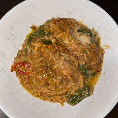 It was nice and creamy. I’m going to double the chicken and use less butter next time. We doubled the spinach and it worked well.