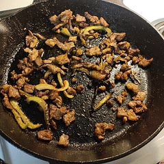 Not much left in the picture for good reason. Family loved it. Put some green pepper and onions and sauteed in for fajitas. 